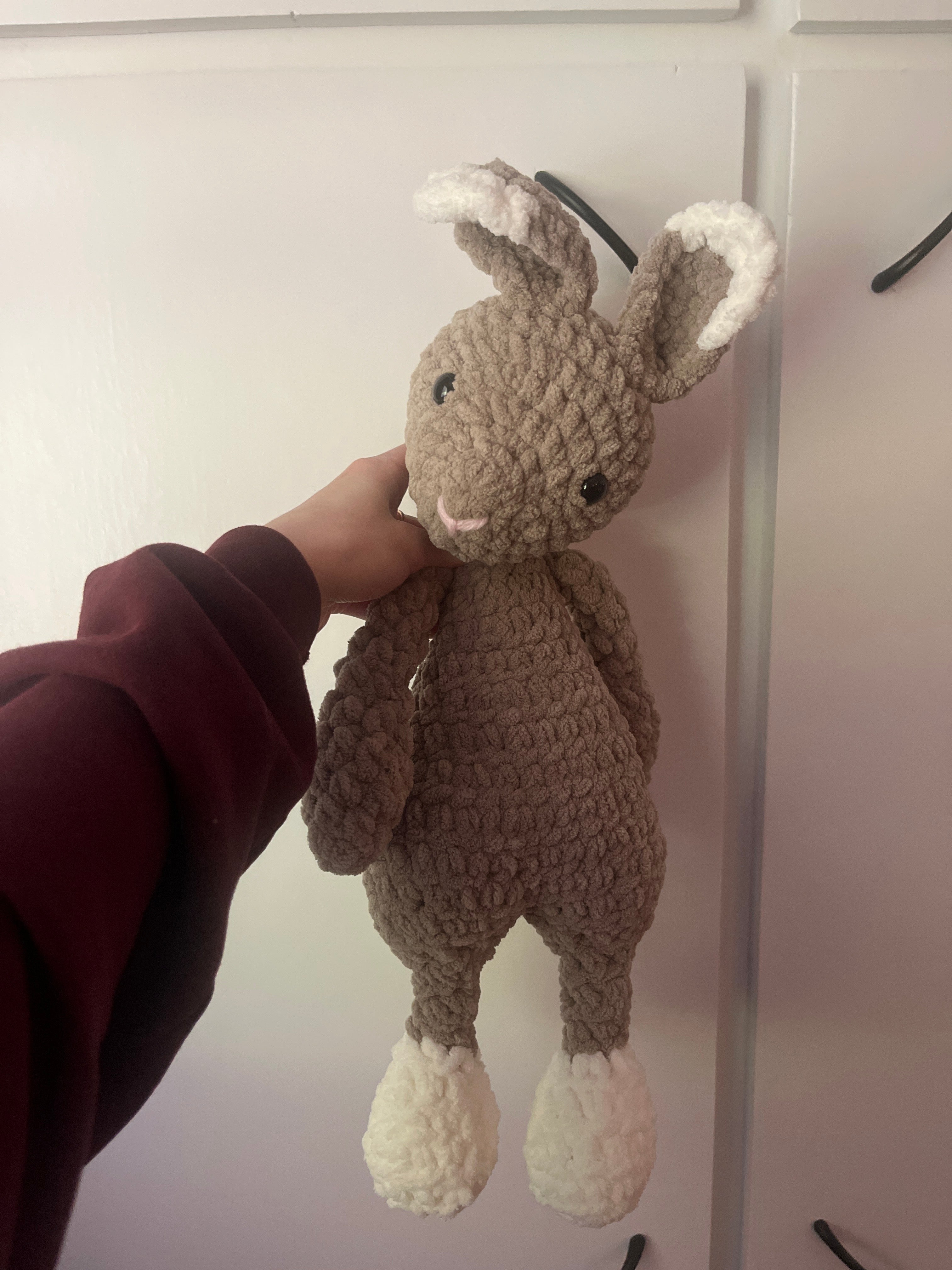 Brown crochet bunny!