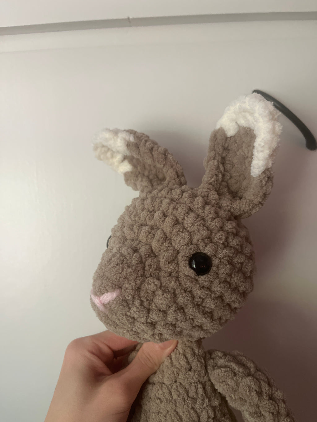 Brown crochet bunny!