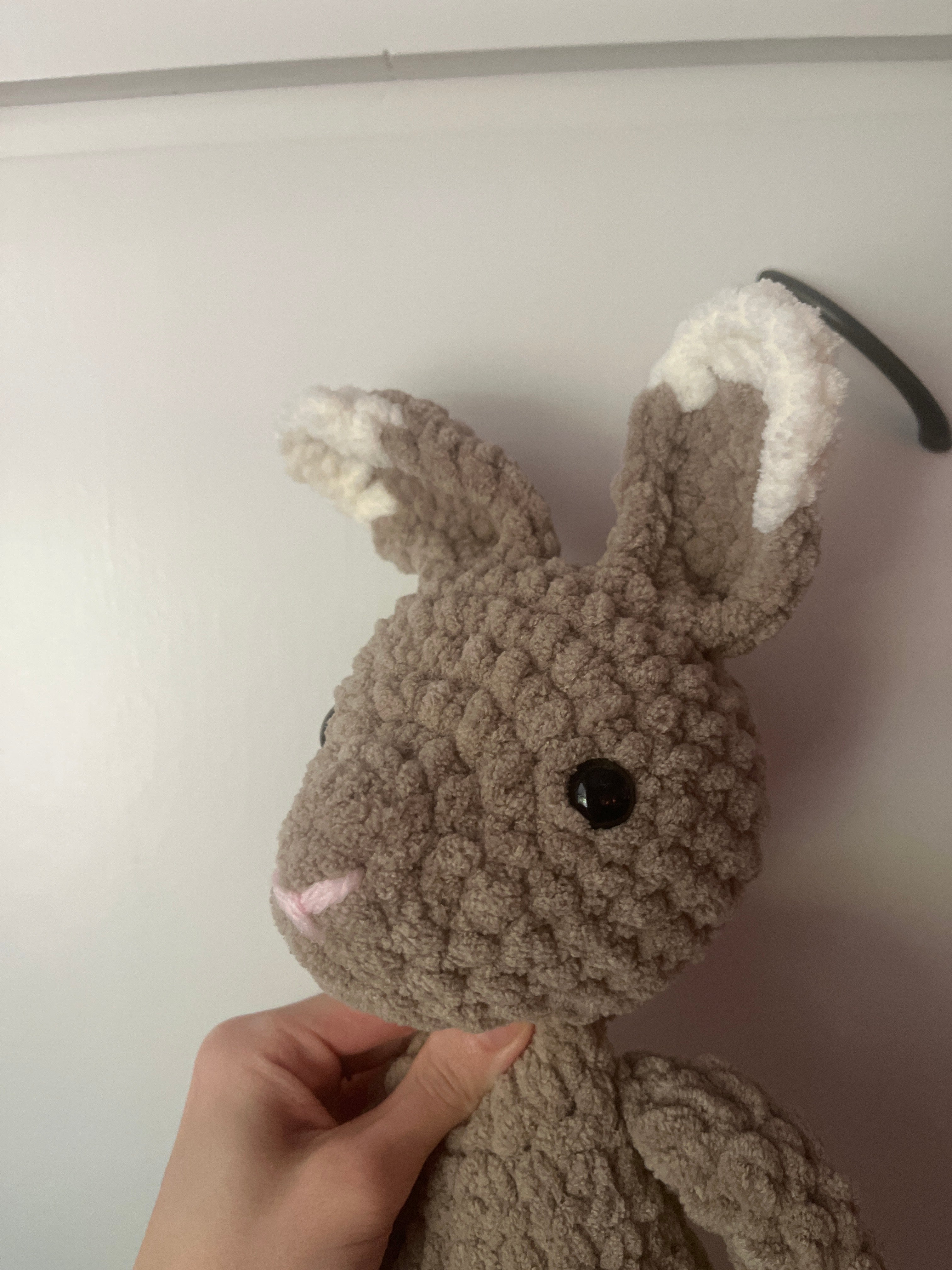 Brown crochet bunny!