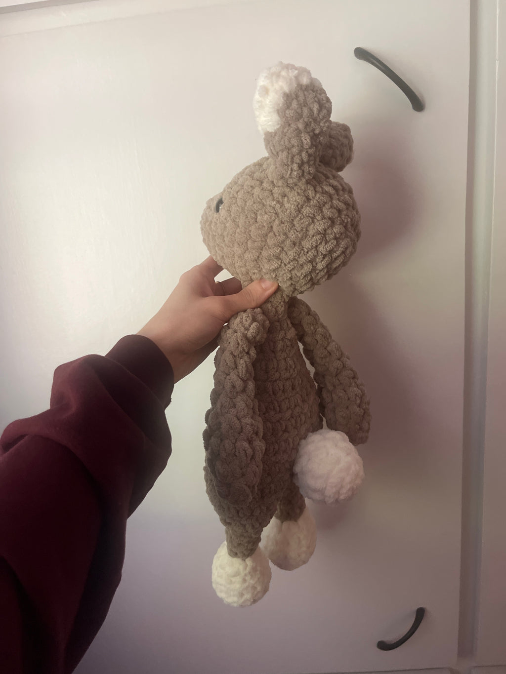 Brown crochet bunny!