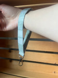 Green Plaid Key Wristlet